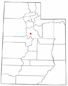 Location of West Mountain, Utah