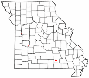 Location of Birch Tree, Missouri