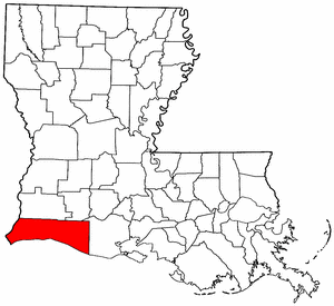 Image:Map of Louisiana highlighting Cameron Parish.png