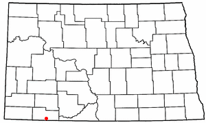 Location of Haynes, North Dakota