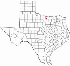 Location of Bowie, Texas