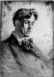 A 1907 engraving of Yeats.
