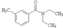 DEET chemical structure
