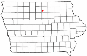 Location of Swaledale, Iowa