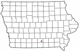 Location of Russell, Iowa