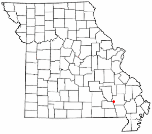 Location of Mill Spring, Missouri