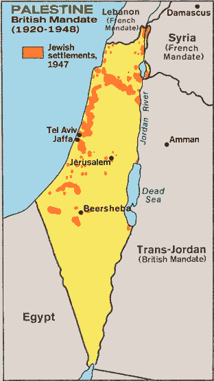 The Jewish population was concentrated in settlement areas in 1947. The borders were drawn to encompass them, placing 98% of the Jewish population in the Jewish state.