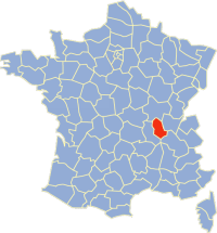 Location of du Rhne in France