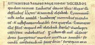 Example from 10th century manuscript
