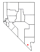 Location of Goodsprings, Nevada