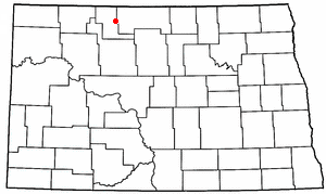 Location of Mohall, North Dakota