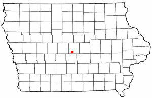 Location of Cambridge, Iowa