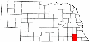 Image:Map of Nebraska highlighting Gage County.png