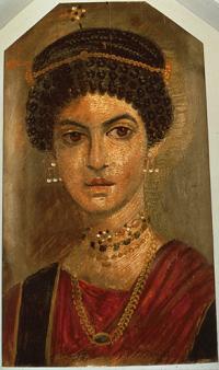 Portrait of a young woman, A.D. 11020Encaustic on wood; 43.7 x 34 cm (17 1/4 x 13 in.)Royal Museum of Scotland, National Museums of Scotland, Edinburgh