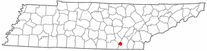 Location of Walden, Tennessee