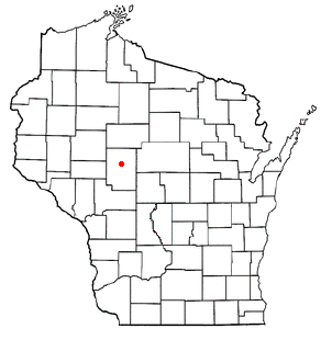 Location of Warner, Wisconsin