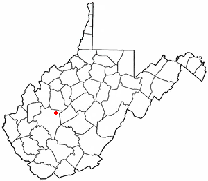 Location of Clendenin, West Virginia