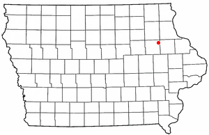 Location of Lamont, Iowa