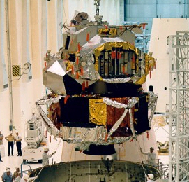 Lunar Module 1 during ground testing