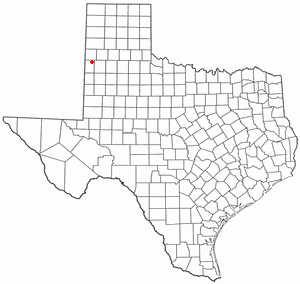 Location of Muleshoe, Texas