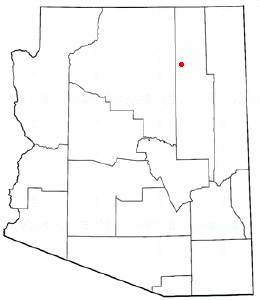 Location of Kykotsmovi Village, Arizona