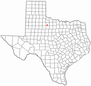 Location of Knox City, Texas