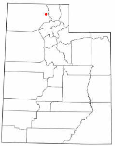 Location of Bear River City, Utah