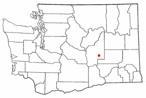 Location of Moses Lake North, Washington