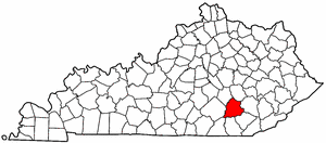 Image:Map of Kentucky highlighting Laurel County.png