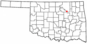 Location of Westport, Oklahoma