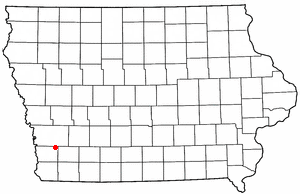 Location of Henderson, Iowa