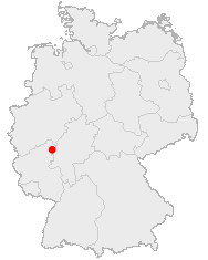 Map of Germany showing Westerburg