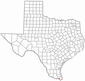 Location of La Paloma, Texas