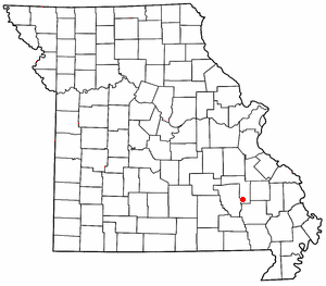 Location of Annapolis, Missouri