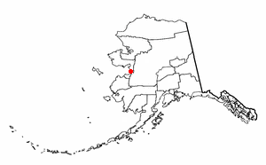 Location of Unalakleet, Alaska