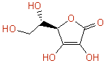chemical structure of L-Ascorbic acid