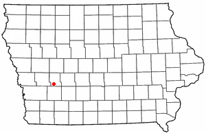 Location of Brayton, Iowa