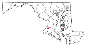 Location of Bennsville, Maryland