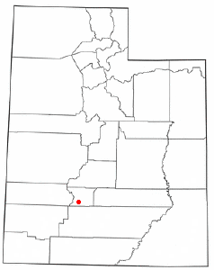 Location of Kingston, Utah
