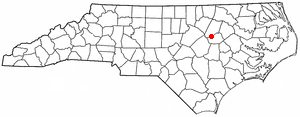 Location of Sims, North Carolina