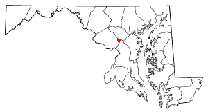 Location of Burtonsville, Maryland