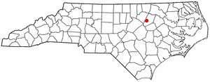 Location of Spring Hope, North Carolina