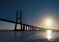  near Lisbon is the longest bridge in Europe, it has 17.2 km of length.