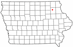 Location of Hawkeye, Iowa