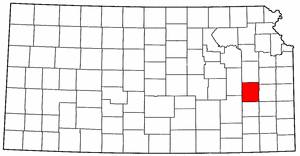 Image:Map of Kansas highlighting Coffey County.png