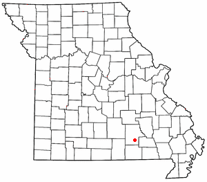 Location of Winona, Missouri