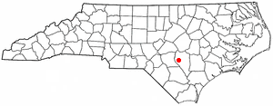 Location of Salemburg, North Carolina