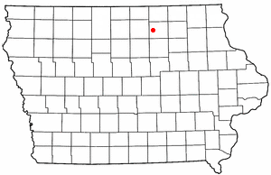 Location of Rockford, Iowa