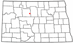 Location of Sawyer, North Dakota