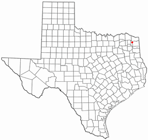 Location of Naples, Texas